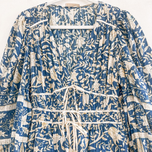 Ulla Johnson Nina Tiered Cotton Voile Mini Dress Lanai 4 - Picture 6 of 14